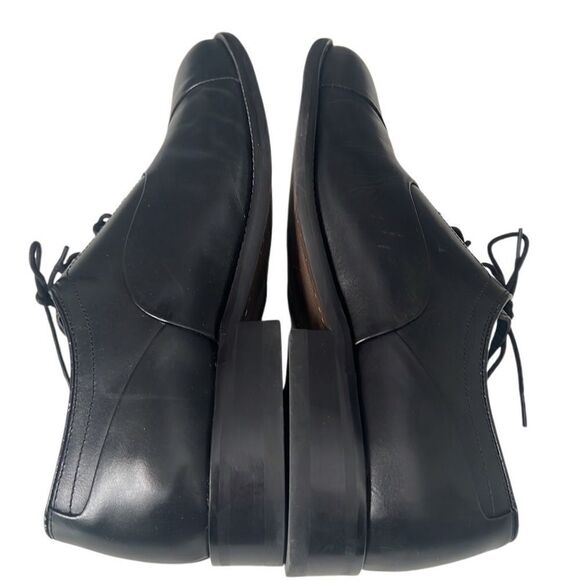 Johnston & Murphy Stockton Black Leather Cap Toe Lace Up Size 11 - Picture 9 of 13